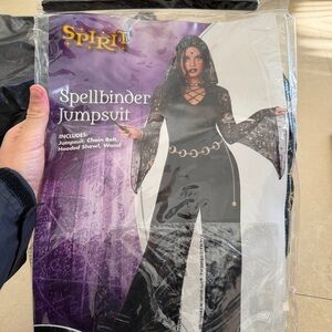 Spirit Black Jumpsuit with Gold Accents